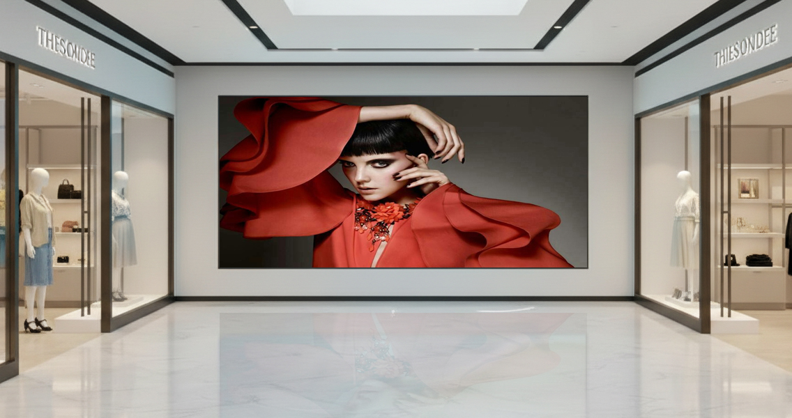 LED screen 4x2 MultiRu in the mall